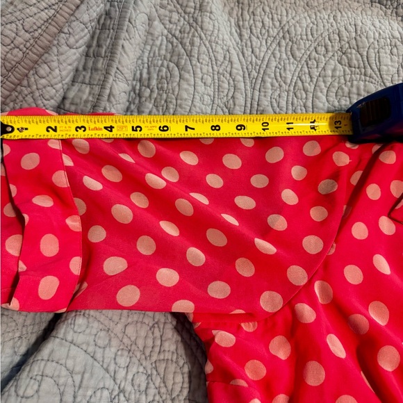 eShakti Fuchsia Polka Dot Midi Dress - Picture 8 of 9